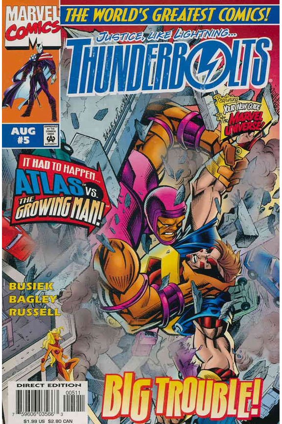 Thunderbolts #5 VF ; Marvel Comic Book