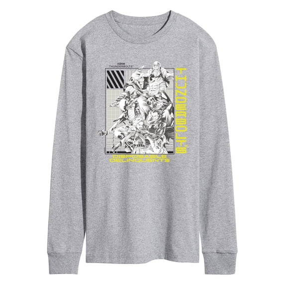 Thunderbolts - Marvel Disposable Delinquents - Men's Long Sleeve Graphic T-Shirt