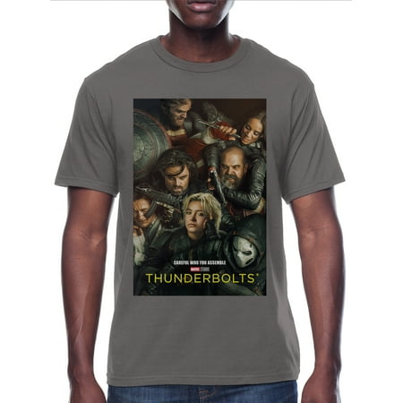 Marvel Thunderbolts, Men's & Big Men's Graphic Tee, Group Poster, Sizes S-3XL
