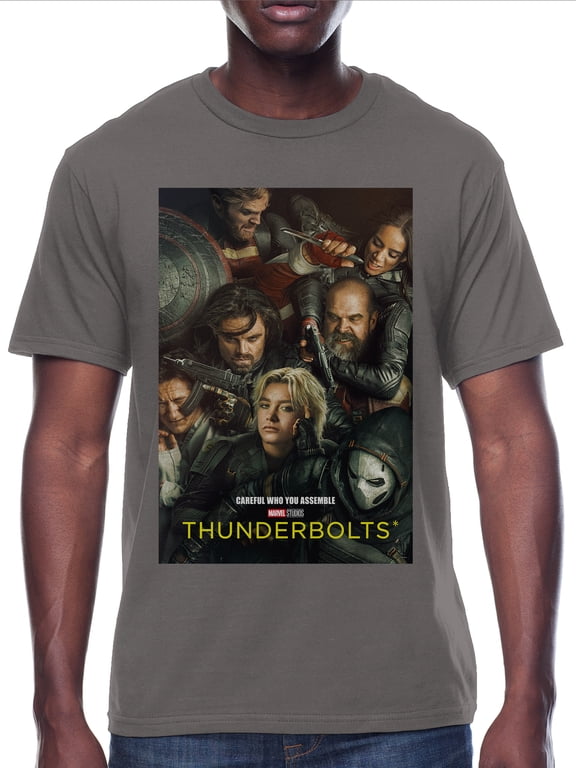 Thunderbolts, Men's & Big Men's Graphic Tee, Group Poster, Sizes S-3XL