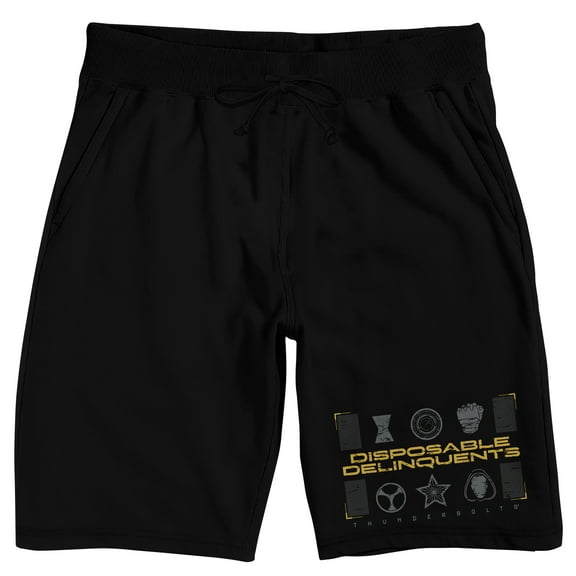 Thunderbolts Movie Black Lounge Shorts - XS