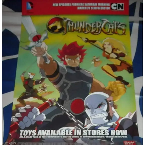 Thundercats 2012 WonderCon promo 11x17 poster Cartoon Network Bandai Warner Brothers