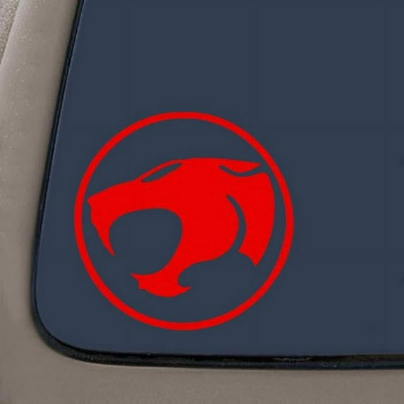 Thundercats Decal Sticker | 5.5-Inches Wide | Red Vinyl Decal | Car Truck Van SUV Laptop Macbook Wall Decals