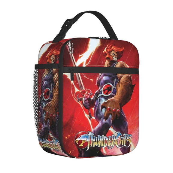 Thundercats Lunch Bag Portable Insulated Tote for Adults, Easy Carry for Office Business Trips or Breakroom Meals