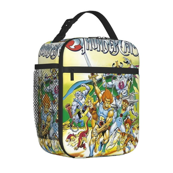Thundercats Lunch Bag Portable Insulated Tote for Adults, Easy Carry for Office Business Trips or Breakroom Meals