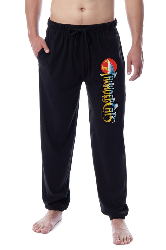 Thundercats Men's Classic Show Title Logo Sleep Jogger Pajama Pants