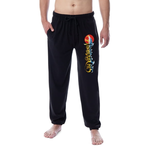 Thundercats Men's Classic Show Title Logo Sleep Jogger Pajama Pants