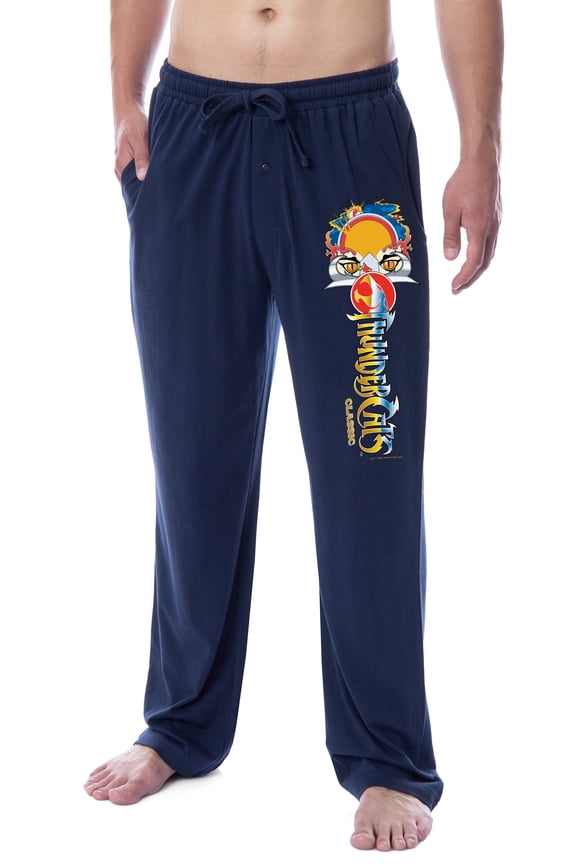 Thundercats Mens' Classic Show Title Logo Character Sleep Pajama Pants