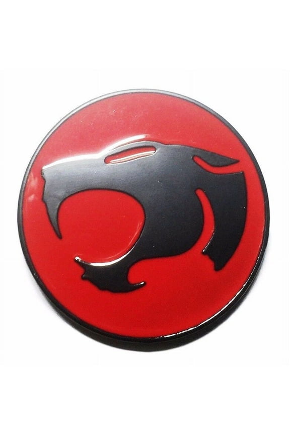 Thundercats Silver and Red Metal/Enamel Belt Buckle