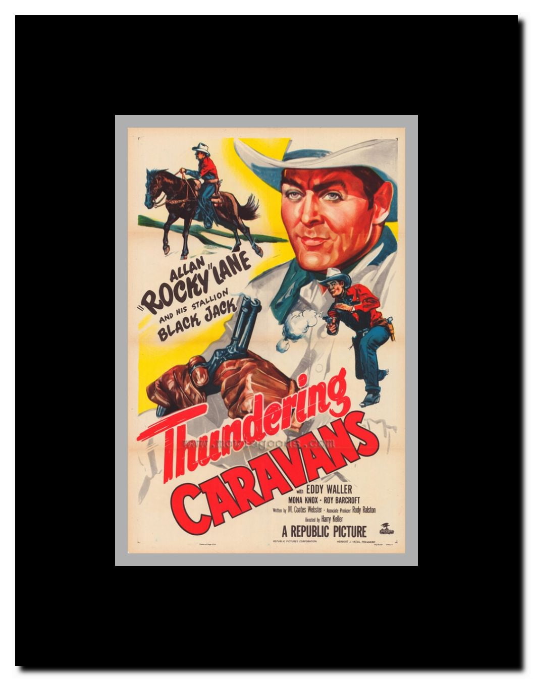 Thundering Caravans Framed Movie Poster