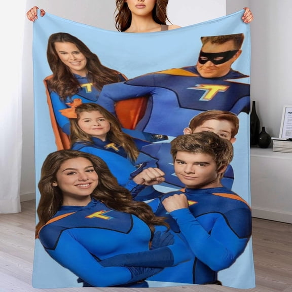 The Thundermans Blanket Super Soft Cozy Warm Plush Throw Blanket for Boys Girls Kids, Lightweight Fuzzy Flannel Blankets for Couch Sofa Bed Travel Camping Gifts 40"x30"