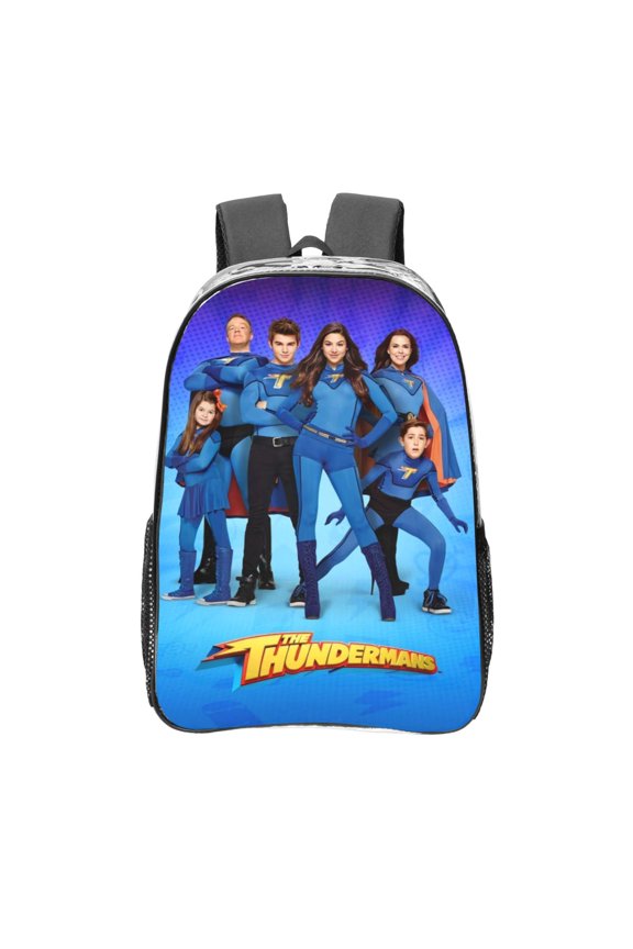 The Thundermans Clear Backpack 16 Inch Large Capacity PVC Transparent Laptop Bags for Adults, See Through Clear Bookbag for School Sports Work Travel College