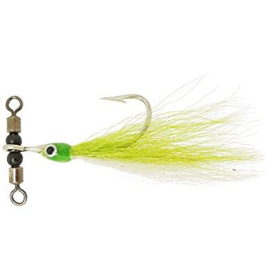 Thundermist Lure Company Teasert Inline Rig, Chartreusewhite, Medium5 X 6