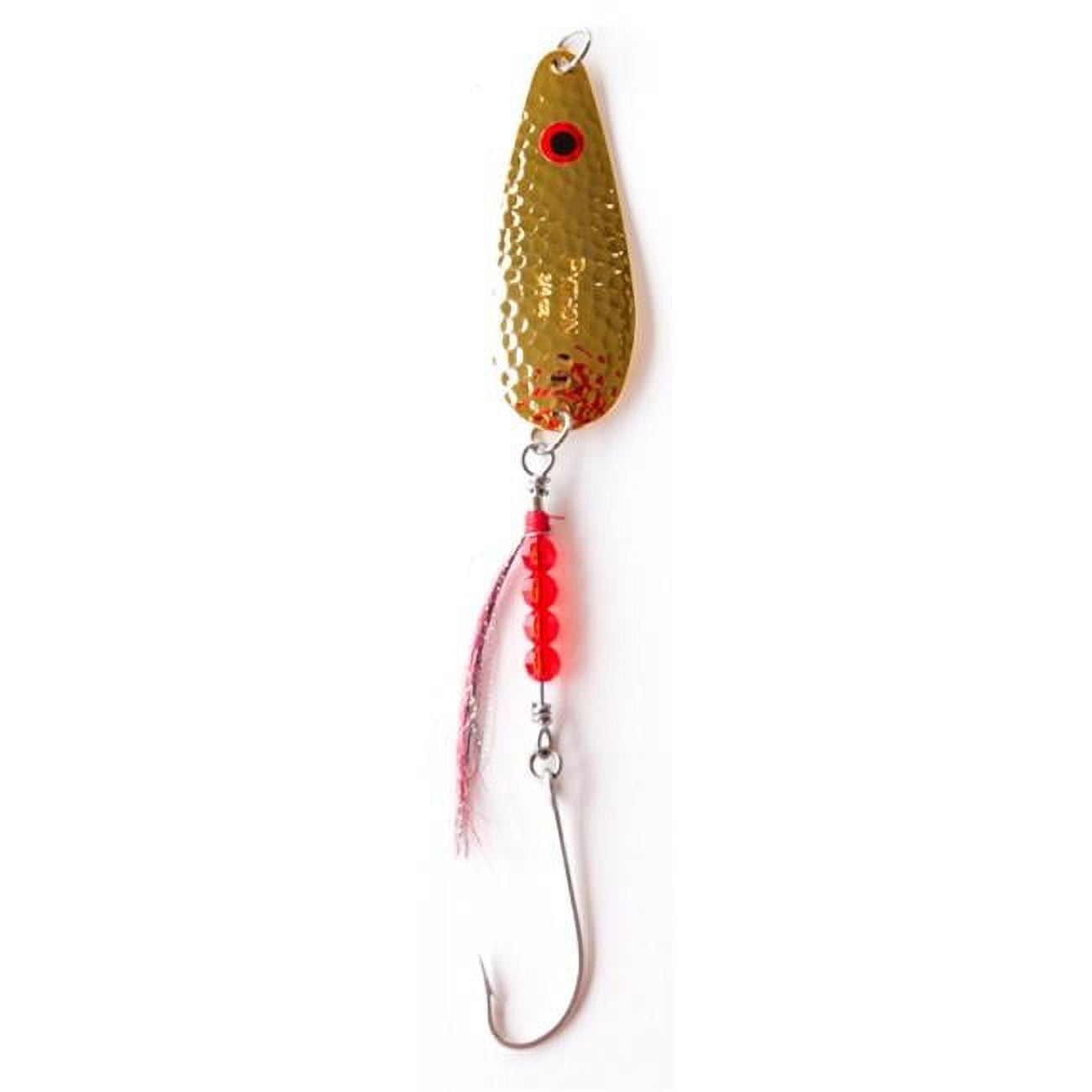 Thundermist Lures CS-075-H-GD Bucktail Python Darter Casting Spoon,  Gold - 0.75 oz 