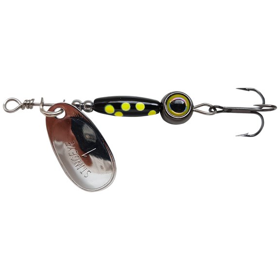 Thundermist Lure Company Eye#1-S-by-BLK Stingeye Spinner Fishing Lure, Black