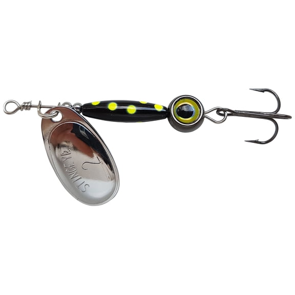 Thundermist Lure Company Eye#2-G-by-BLK Stingeye Spinner Fishing Lure, Black