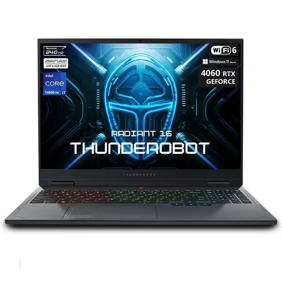 Thunderobot Radiant 16 Laptop, 16" WQXGA 240Hz,Intel i7-14650HX, GeForce 4060, 32GB RAM, 1TB SSD, Win 11