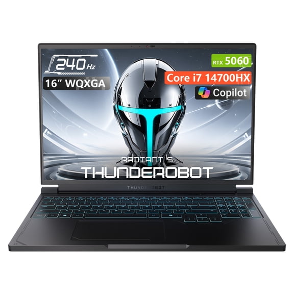 Thunderobot Radiant S 16 RTX 5060 Gaming Laptop, 16" WQXGA 240Hz, Intel Core i7-14700HX, 32GB DDR5, 1TB SSD, Windows 11 Home