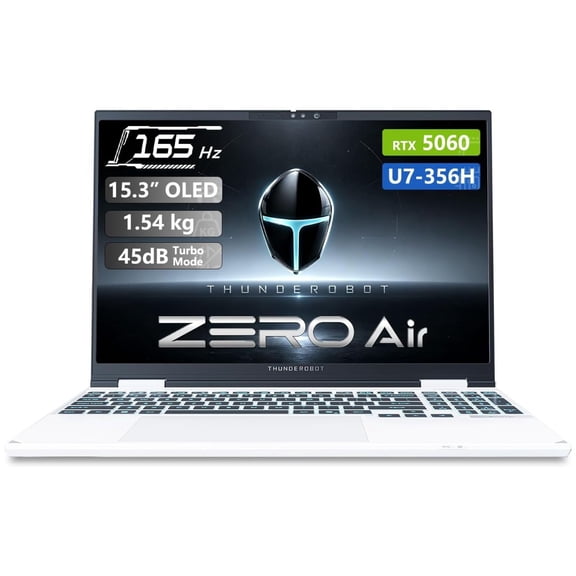 Thunderobot ZERO 15 RTX 5060 Gaming Laptop, 15.3" WQXGA 165Hz, Intel Core Ultra 7 356H, 32GB DDR5, 1TB SSD, Windows 11 Home