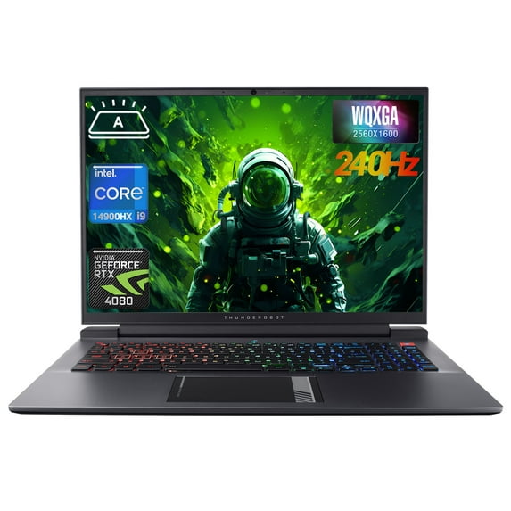 Thunderobot ZERO 16 Windows 11 Gaming Laptop, 16" WQXGA 240Hz, Intel Core i9-14900HX, NVIDIA GeForce RTX 4080, 32GB RAM, 1TB SSD