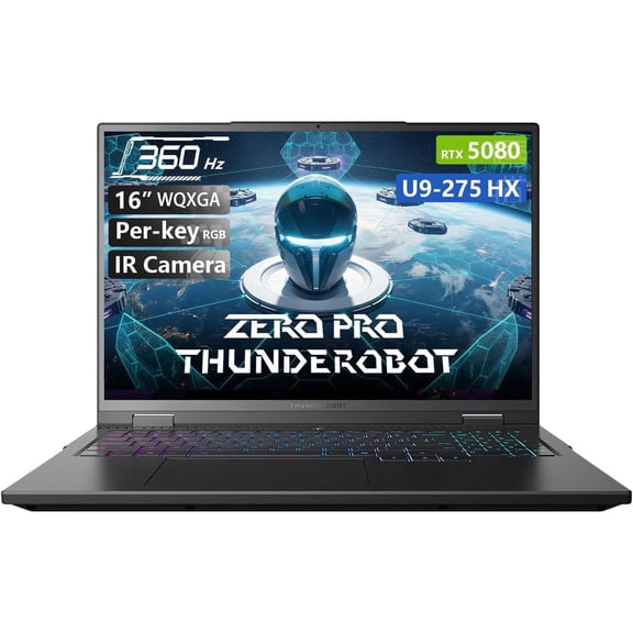 Thunderobot Zero 16 Pro RTX 5080 Gaming Laptop, 16" QHD+ 360Hz, Intel Core Ultra 9 275HX, 32GB DDR5, 1TB SSD, Windows 11 Home