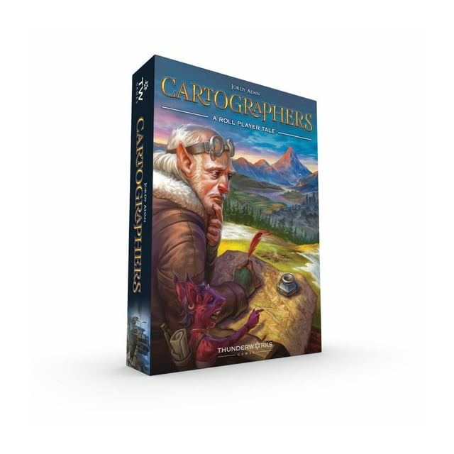 Thunderworks Games - Cartographers: A Roll Player Tale | Award-Winning Game of Fantasy Map Drawing | Strategy Board Game | Family Game for 1-100 Players | 30-45 Minutes