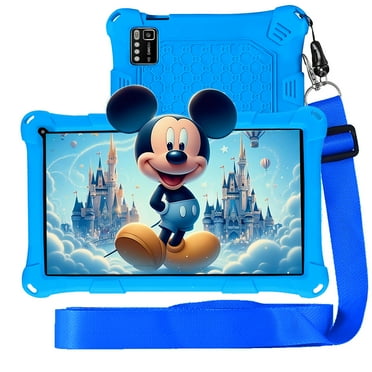 Thunrlge Kids Tablet, 7-Inch Kids Tablet, Android Tablet, 3 5 RAM 64GB ROM (TF CARD 256GB) Google Certified, Kids Software Pre-Installed, WiFi, Shockproof Case, Gift for kids, (Blue)