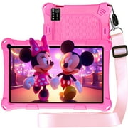 Thunrlge Kids Tablet, 7-Inch Kids Tablet, Android Tablet, 3+5 RAM 64GB ROM (TF CARD 256GB) Google Certified, Kids Software Pre-Installed, WiFi, Shockproof Case, Gift for kids, (Pink)