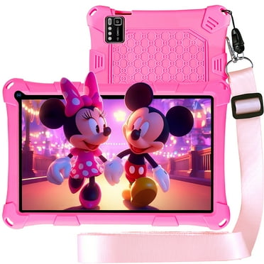 Thunrlge Kids Tablet, 7-Inch Kids Tablet, Android Tablet, 3+5 RAM 64GB ROM (TF CARD 256GB) Google Certified, Kids Software Pre-Installed, WiFi, Shockproof Case, Gift for kids, (Pink)