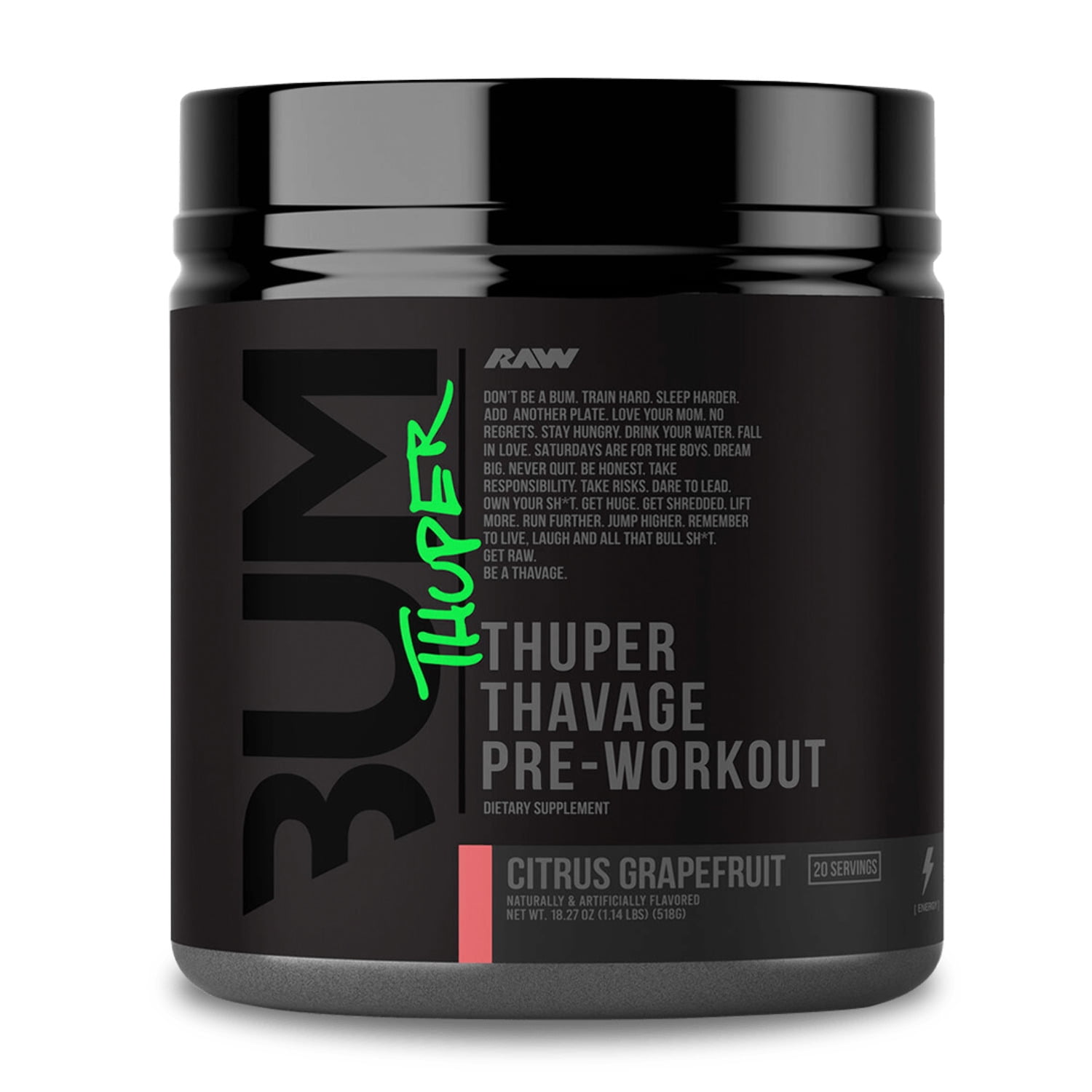 Raw Nutrition x CBUM - THUPER THAVAGE