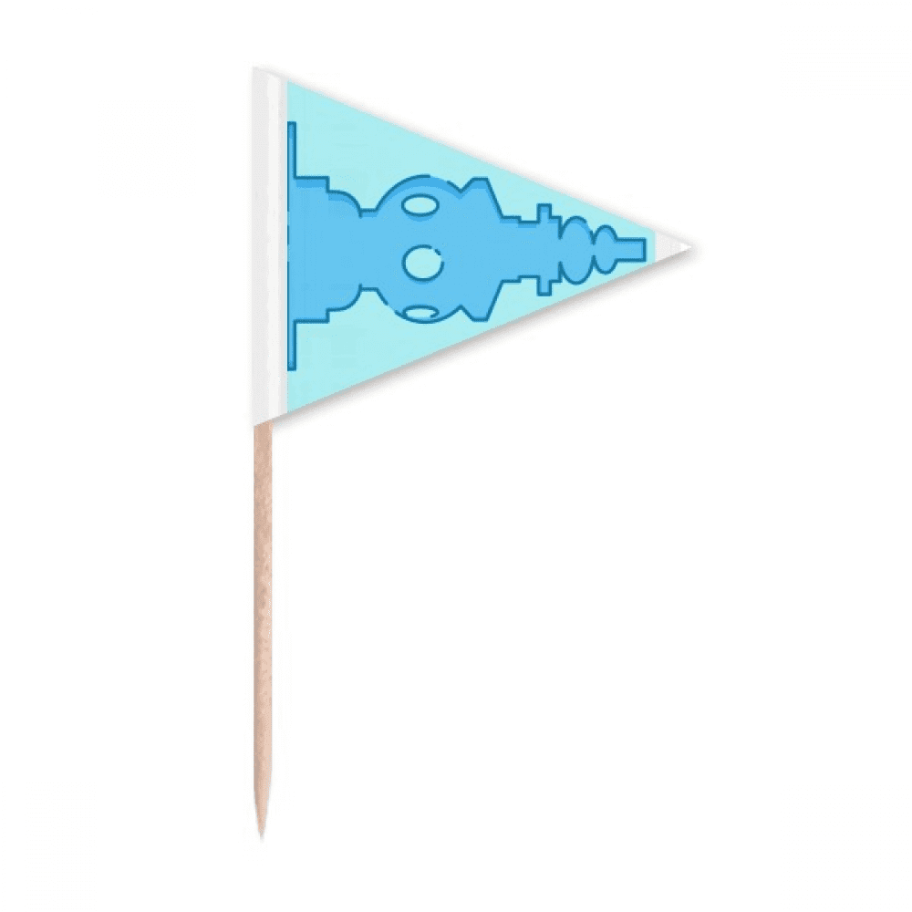 Thurible Spotlight China Toothpick Triangle Cupcake Toppers Flag ...