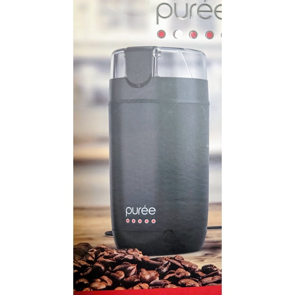Thurin Electric Coffee Grinder  Powerful Black Blade Grinder for Beans, Spices & Nuts  One-Touch Operation, Compact Design
