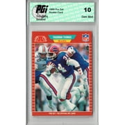 Thurman Thomas 1989 Pro Set #32 Hall of Fame Buffalo Bills Rookie Card PGI 10