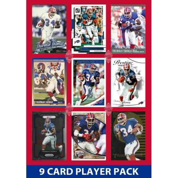 Thurman Thomas 9 Card Legend Pack Donruss Topps Panini Score Buffalo Bills