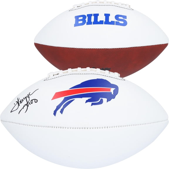Thurman Thomas Buffalo Bills Autographed Franklin White Panel Football - Fanatics Authentic Certified