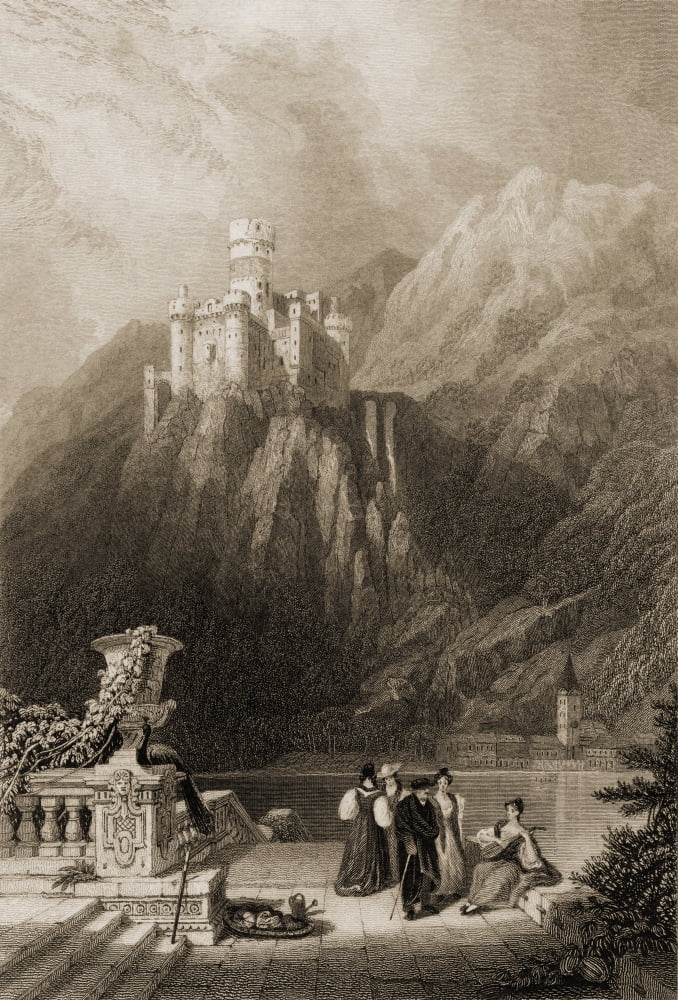 Thurnberg Castle Aka Burg Maus Germany Built 1356 Engraved By JT Willmore From A 19Th Century Print By D Roberts Canvas Art - Ken Welsh Design Pics (12 x 18)