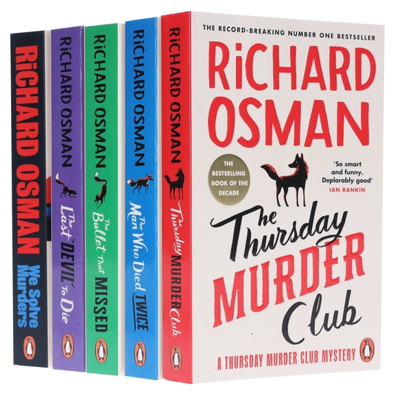 Thursday Murder Club & We Solve Murders Series by Richard Osman 5 Books Set - PB