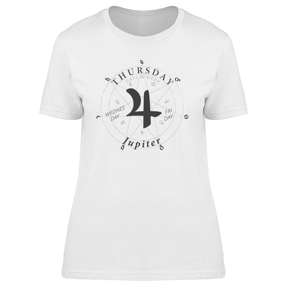 Thursday Sign Jupiter Graphic Tee Women's -Image by Shutterstock