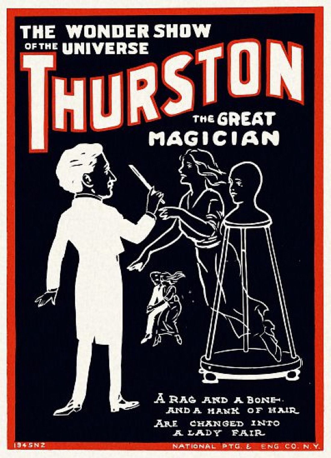 Thurston The Great Magician Magic Canvas Art -  (18 x 24)