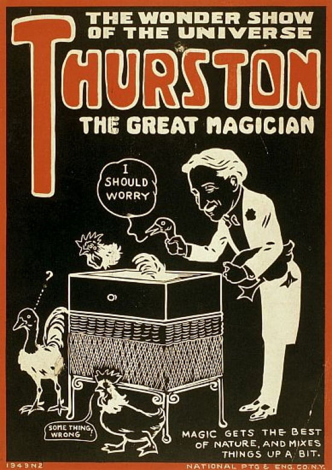 Thurston The Great Magician Magic Canvas Art - (24 x 36)