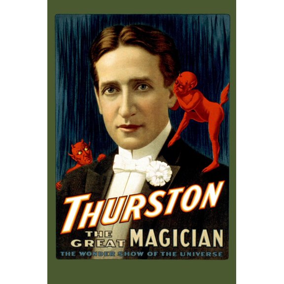 Art.com Thurston the Great Magician Art Print, 12" x 18"