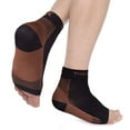 Thx4 Copper Compression Recovery Foot Sleeves for Men & Women, Copper