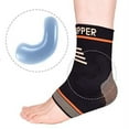 Thx4 Copper Infused Compression Ankle Brace,silicone Ankle Sleeve 