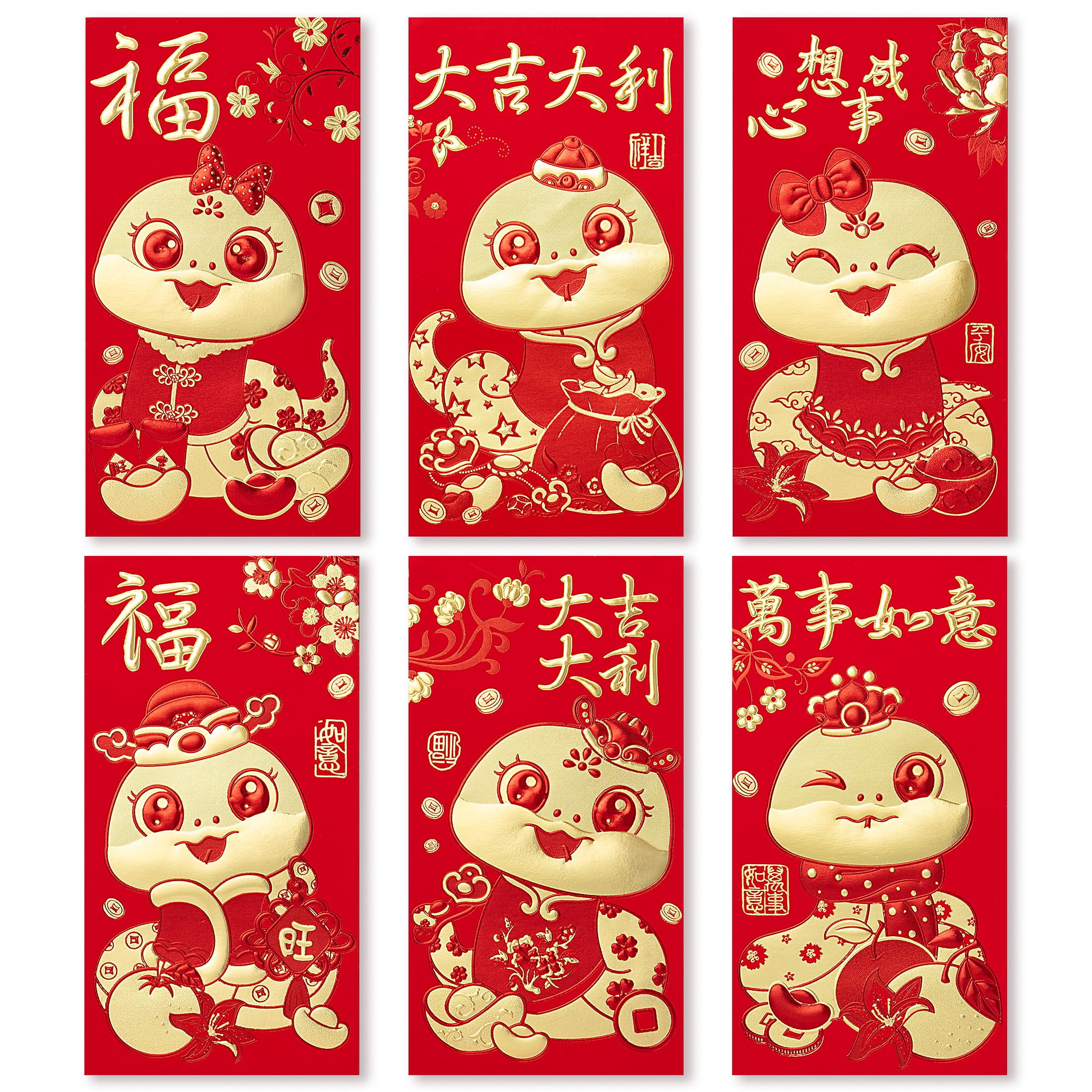 ThxToms 36pcs Red Envelopes Chinese New Year,Red Chinese ThxToms 36pcs Red Envelopes Chinese New Year,Red Chinese