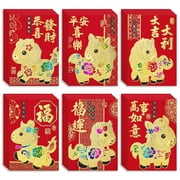 ThxToms Cartoon Golden Horse Red Envelopes, 36pcs Year of the Horse 2026 Lucky Money Envelopes for Chinese New Year, M