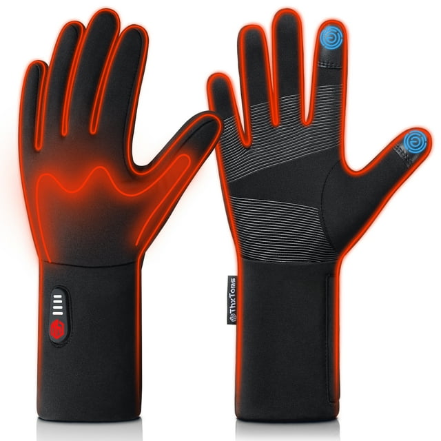 ThxToms Heated Glove Liners for Men Women, Rechargeable Battery Heated