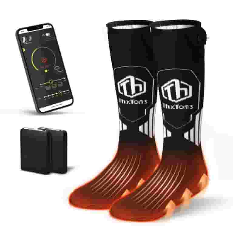 5000mah Rechargeable Electric Mens Electric Socks Camping Battery