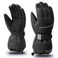 thumbnail image 1 of ThxToms Kids Warm Gloves Winter Waterproof Snow Gloves for Outdoor Sports, Toddler Bulky Ski Gloves for Boys Girls,Black,M, 1 of 8