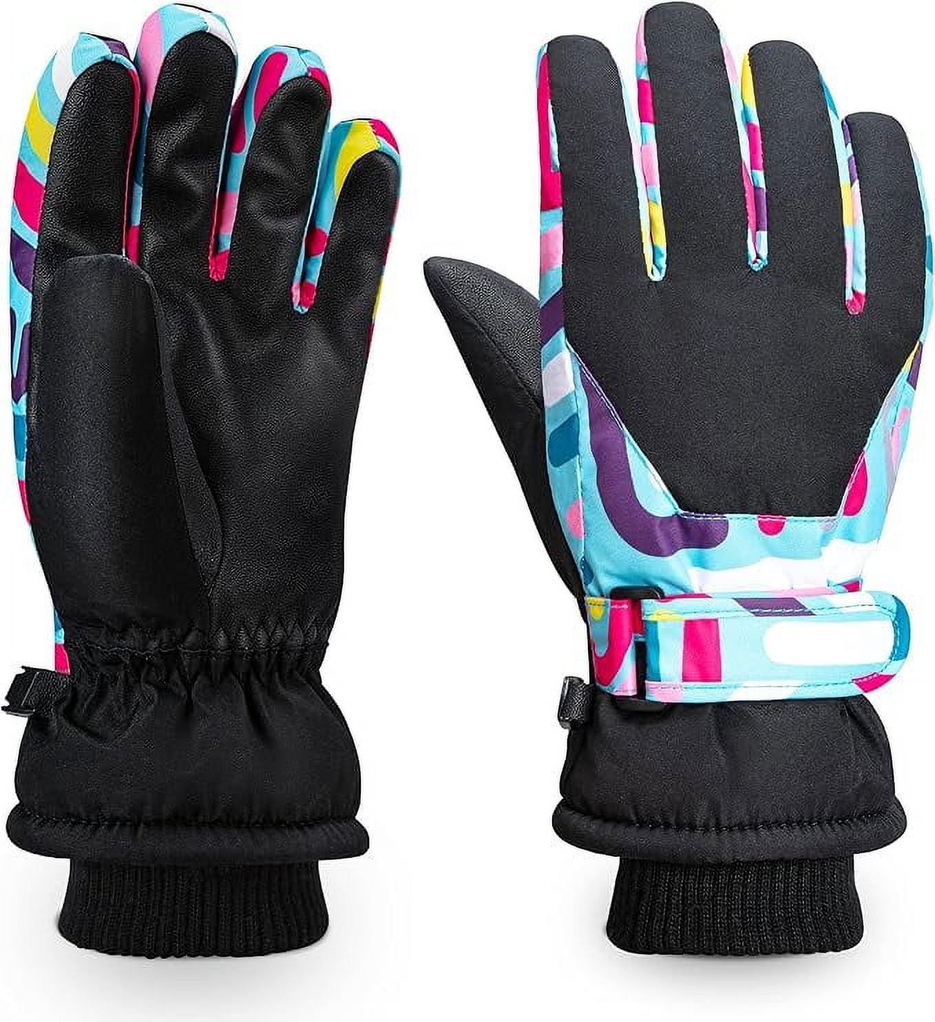 ThxToms Kids Insulated Winter Gloves, Waterproof Ski/Snowboard, Outdoor ...