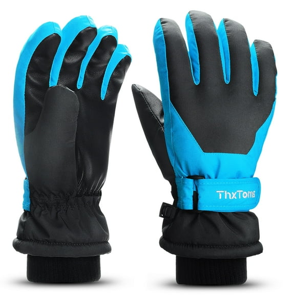 ThxToms Kids Winter Gloves Waterproof Snow Gloves for Kids Skiing Snowboarding, Cold Weather Gear for Boys and Girls